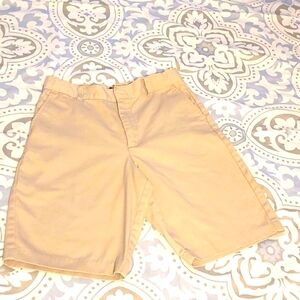 George Bermuda shorts kids adjustable khaki tan beige stretch Preppy